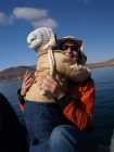 Plovoucí ostrovy na jezeru Titicaca